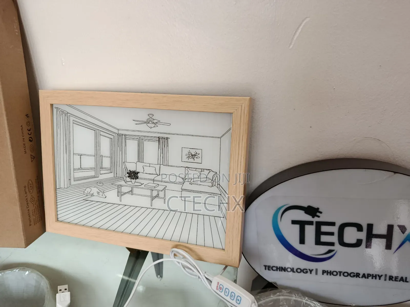 A Dog Basking in the Sun Usb Powered Picture Frame