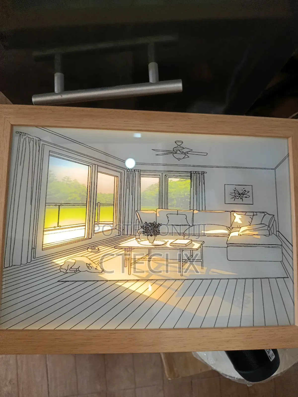 A Dog Basking in the Sun Usb Powered Picture Frame