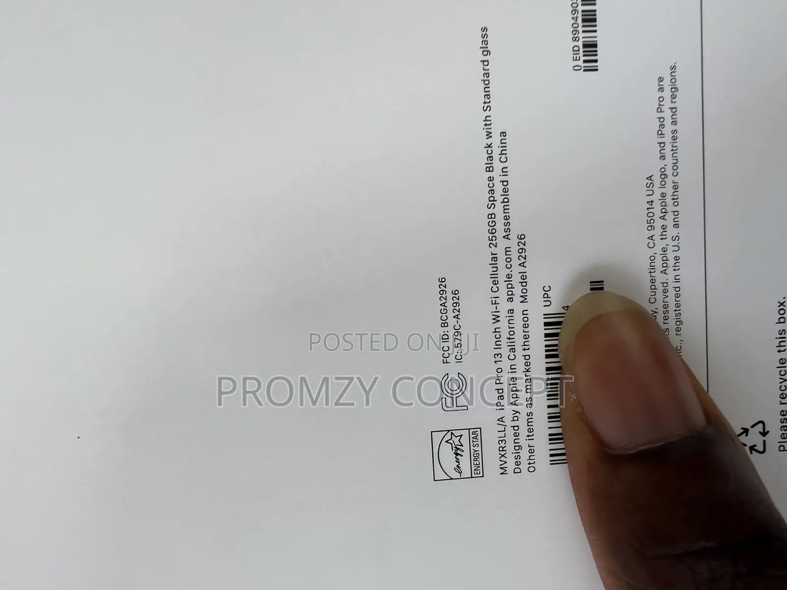 New Apple iPad Pro 13 (2024) 256 GB Black