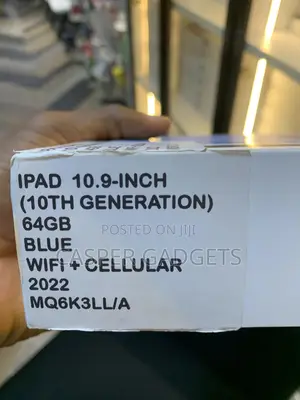 New Apple iPad (2022) 64 GB Blue