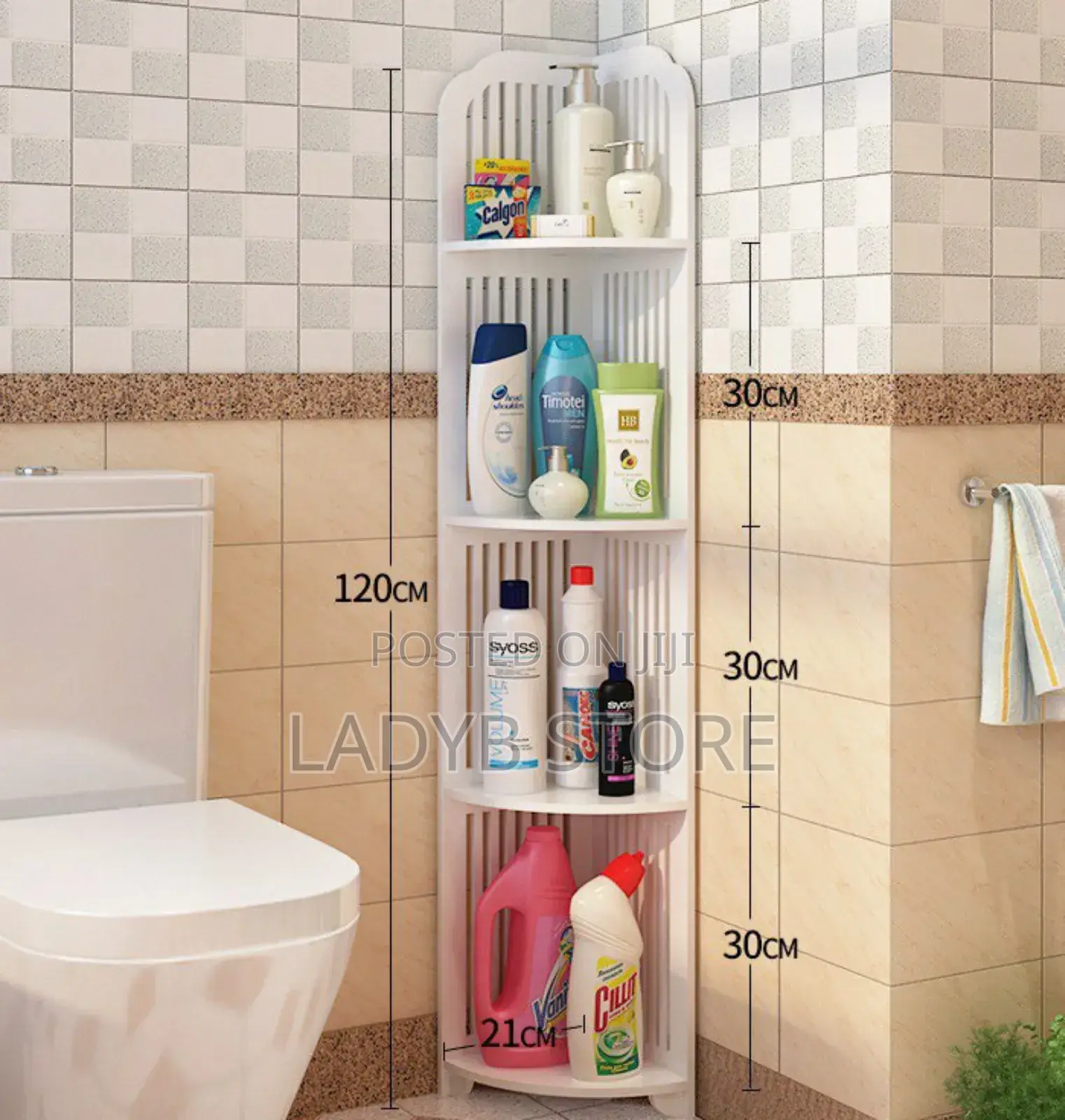 4tier Multipurpose Corner Shelf