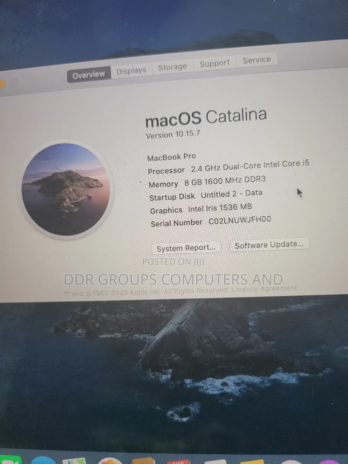 Laptop Apple MacBook Pro 2013 8GB Intel Core I5 SSD 256GB