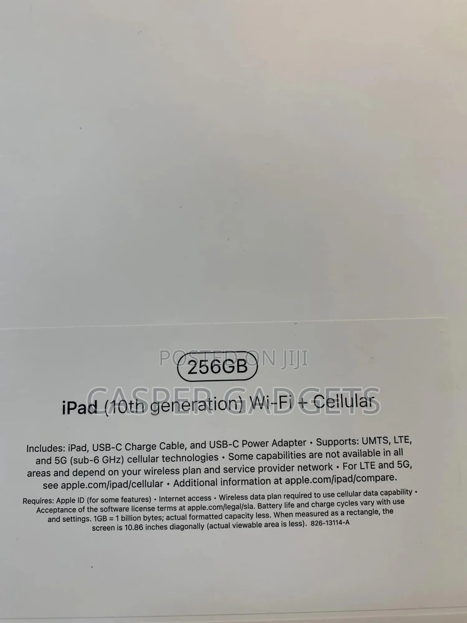 New Apple iPad (2022) 256 GB Silver
