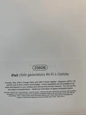New Apple iPad (2022) 256 GB Silver
