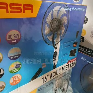 Qasa Rechargeable Standing Fan Mist 16inches