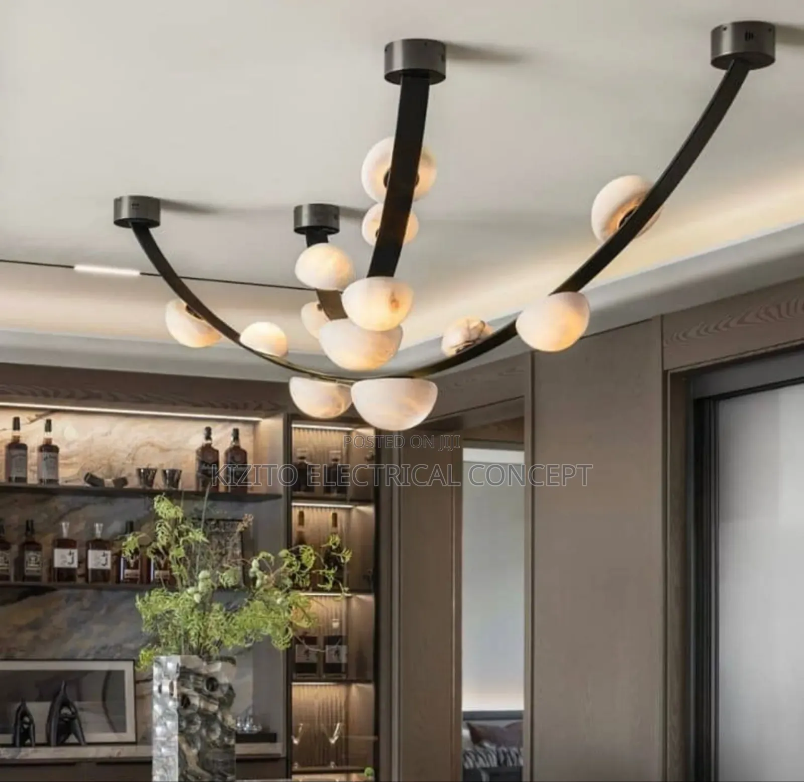 Luxury Leather Ceiling Chandelier
