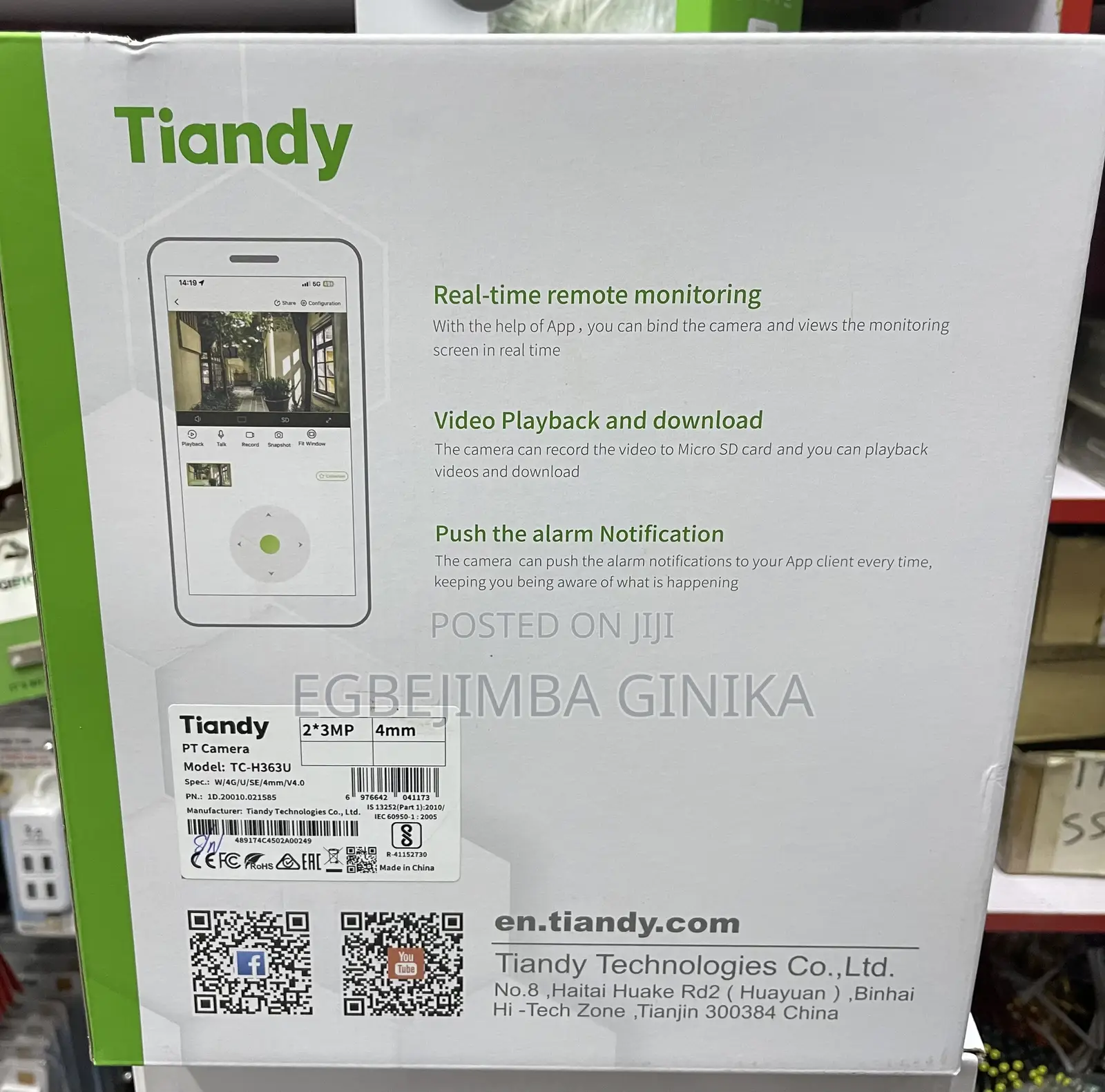 Tiandy 4g Solar Camera