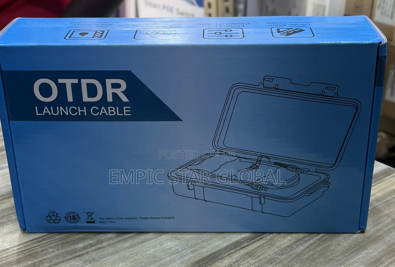 Fiber Optic Otdr Launch Cable Box 1000m