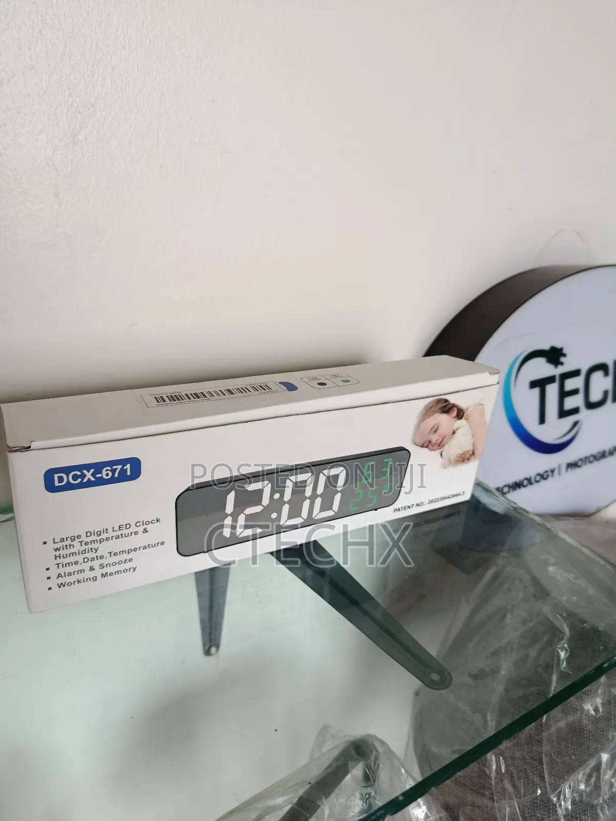 Budi DCX-671 Digital Led Wall Clock With Alarm