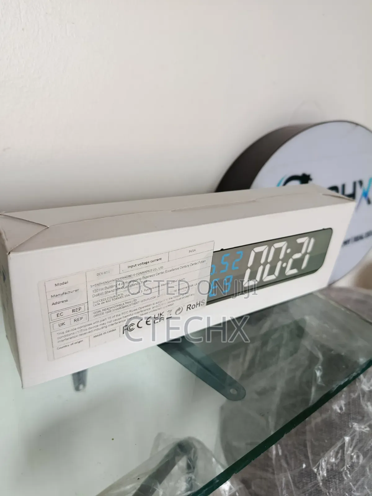 Budi DCX-671 Digital Led Wall Clock With Alarm