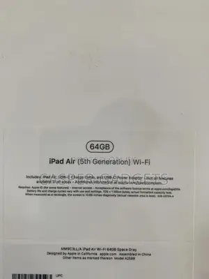 New Apple iPad Air (2022) 64 GB Gray