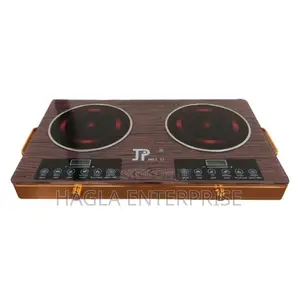 2 in 1 Burner Infrared Table Top Glass Cooker