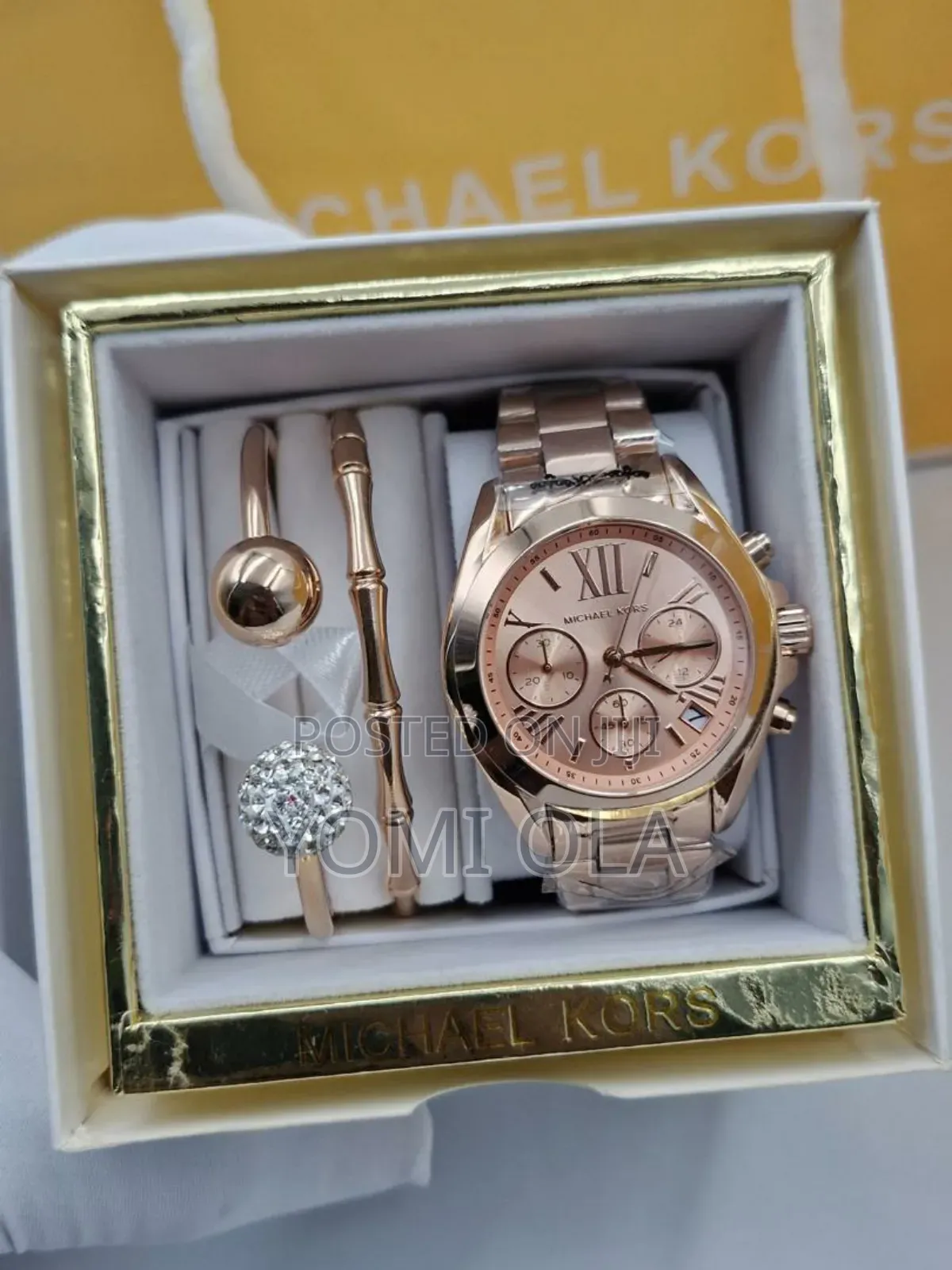 Michael Kors Chronograph and Bangles Ladies Watch
