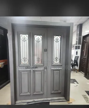 Armoured Gray Security Door.