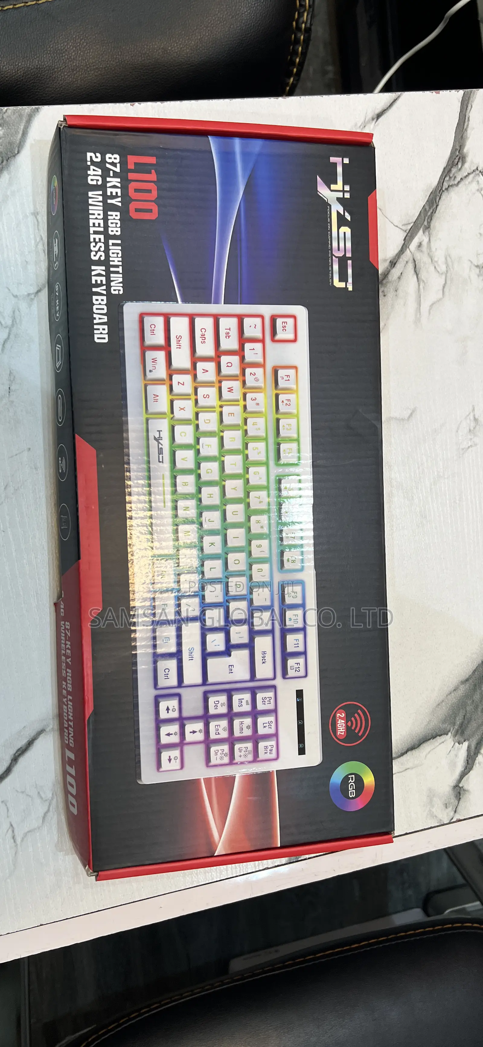 Wireless Keyboard With RGB Light
