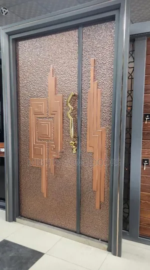 Copper Double Locks Security Steel Door