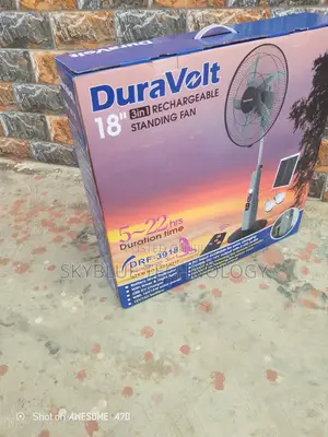 Photo - Duravolt 18” Rechargeable Fan – Enjoy Cool Air Anytime