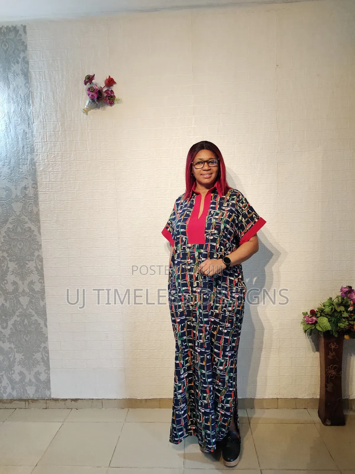 Ladies Multicolor Kaftan