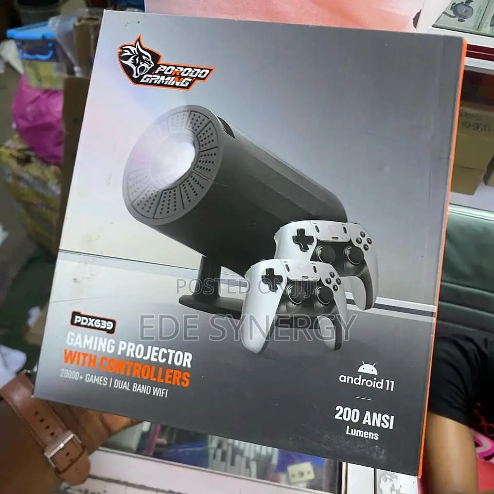 Porodo Android Gaming Projector With Controllers.