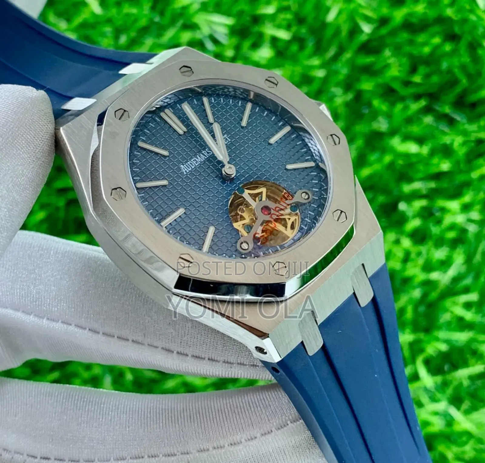 Audemars Piguet Blue Dial Blue Strap Watch