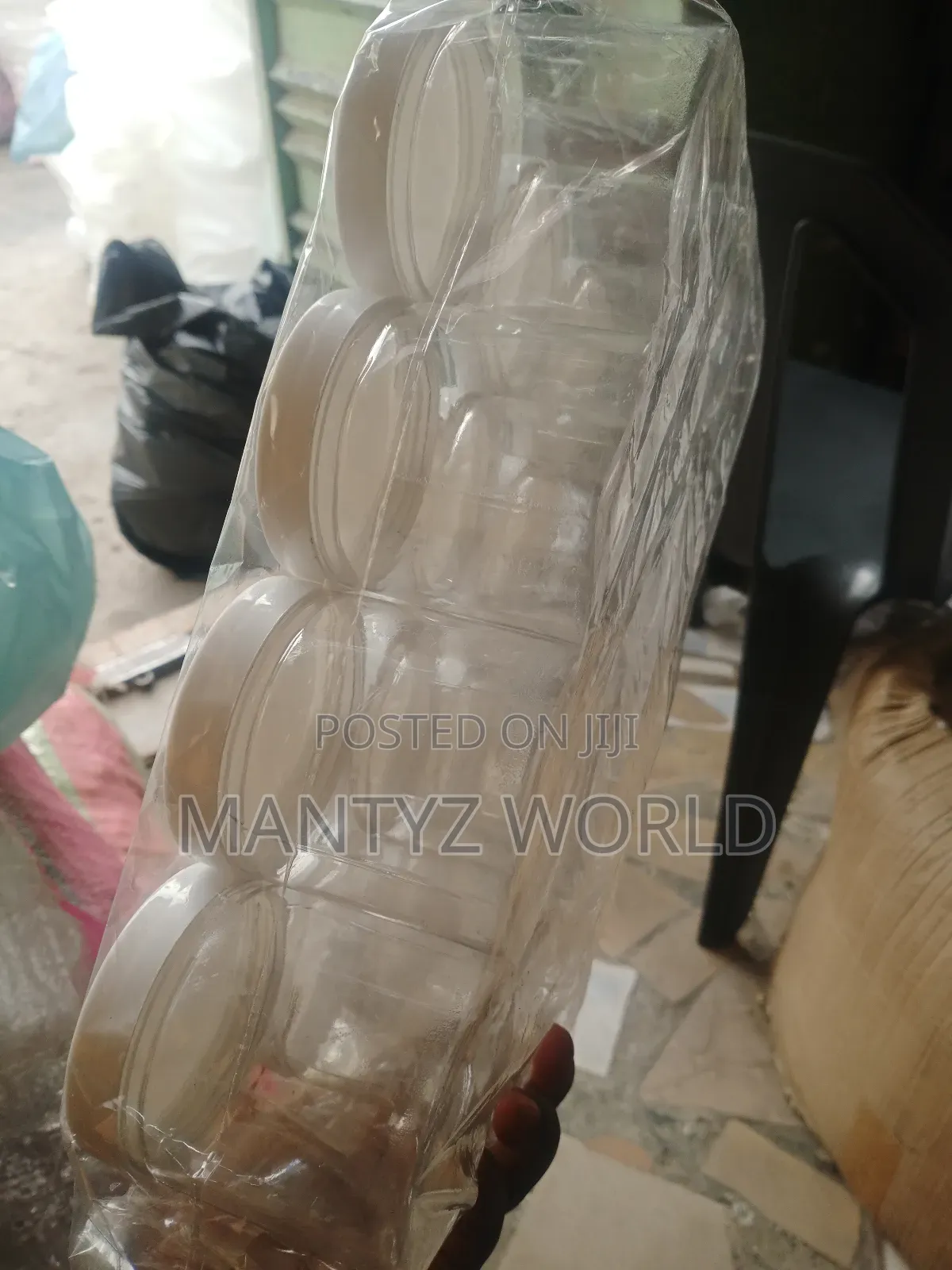 Transparent Cream Container (50pcs)