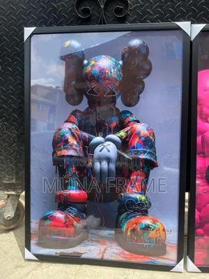 Hd Abstract Kaws Wall Acrylic Glass Frame