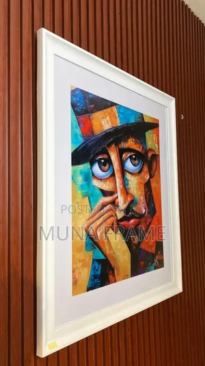 26/30 Inches Abstract Wall Acrylic Glass Artwork Framed