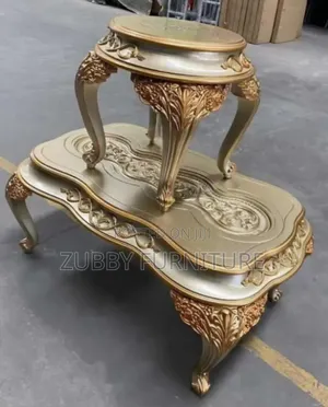 Quality and Imported Royal Center Table With 2 Side Stools