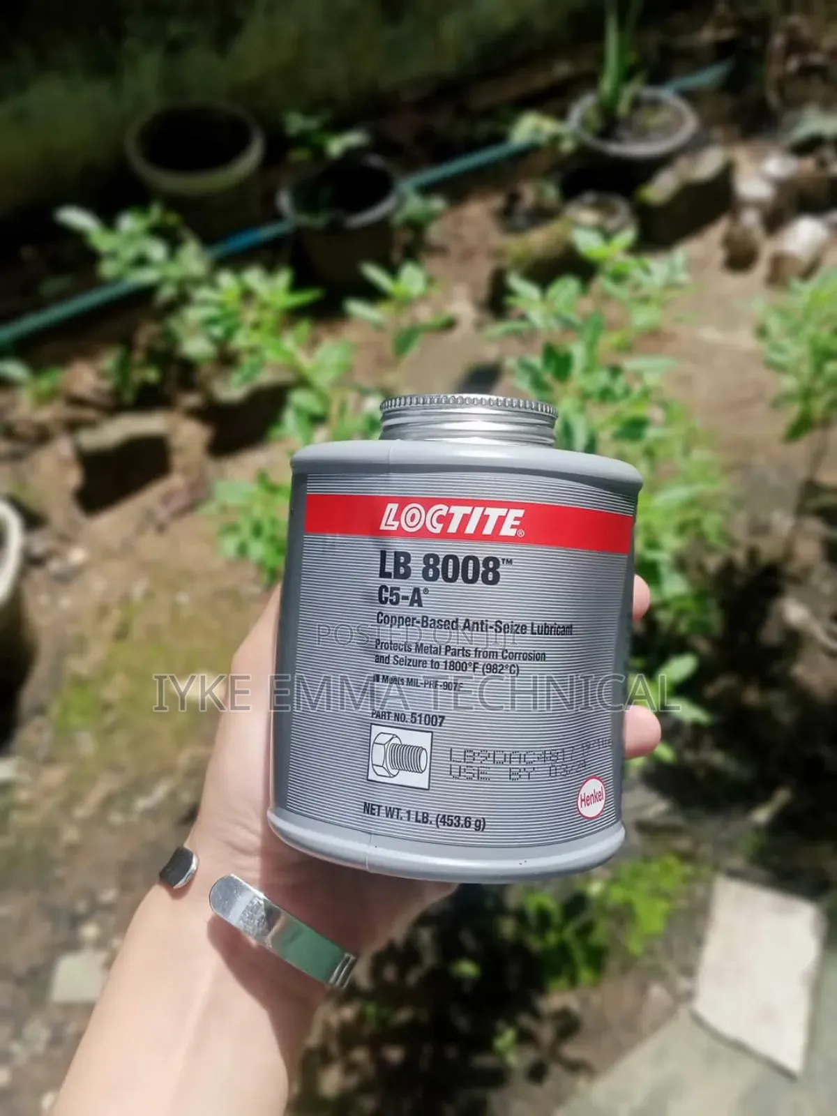 Loctite Lb8008 C5a 
Copper Based Anti-Seize Lubricant