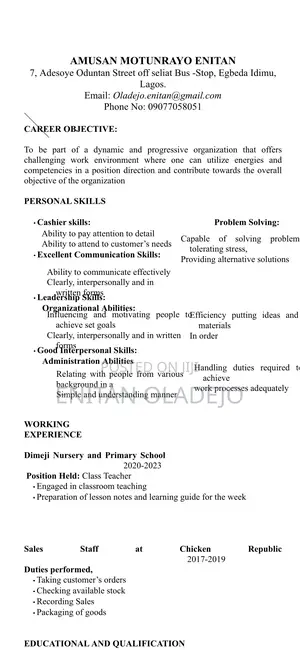 Sales Representatives