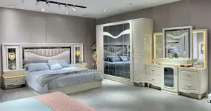 6by7 Imported Turkey Family Bed With Dressing Mirror and Ch