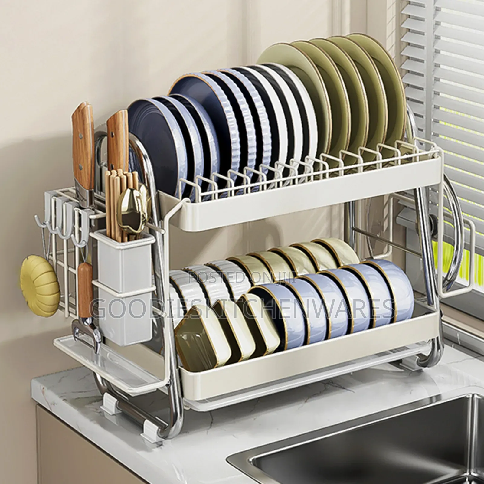 2 Step Stainless Steel Dish Rack/ Plate Rack High Quality in Lagos ...
