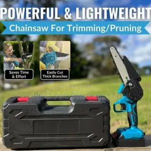 Rechargeable Chain Saw With 2 Batteries