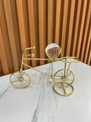Crystal Bicycle Figurine Table Decor