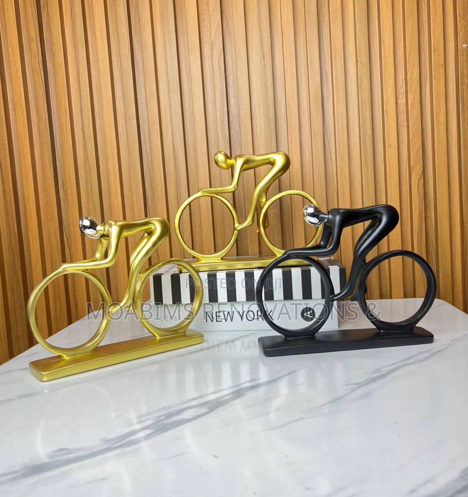 Bicycle Man Figurine Decor