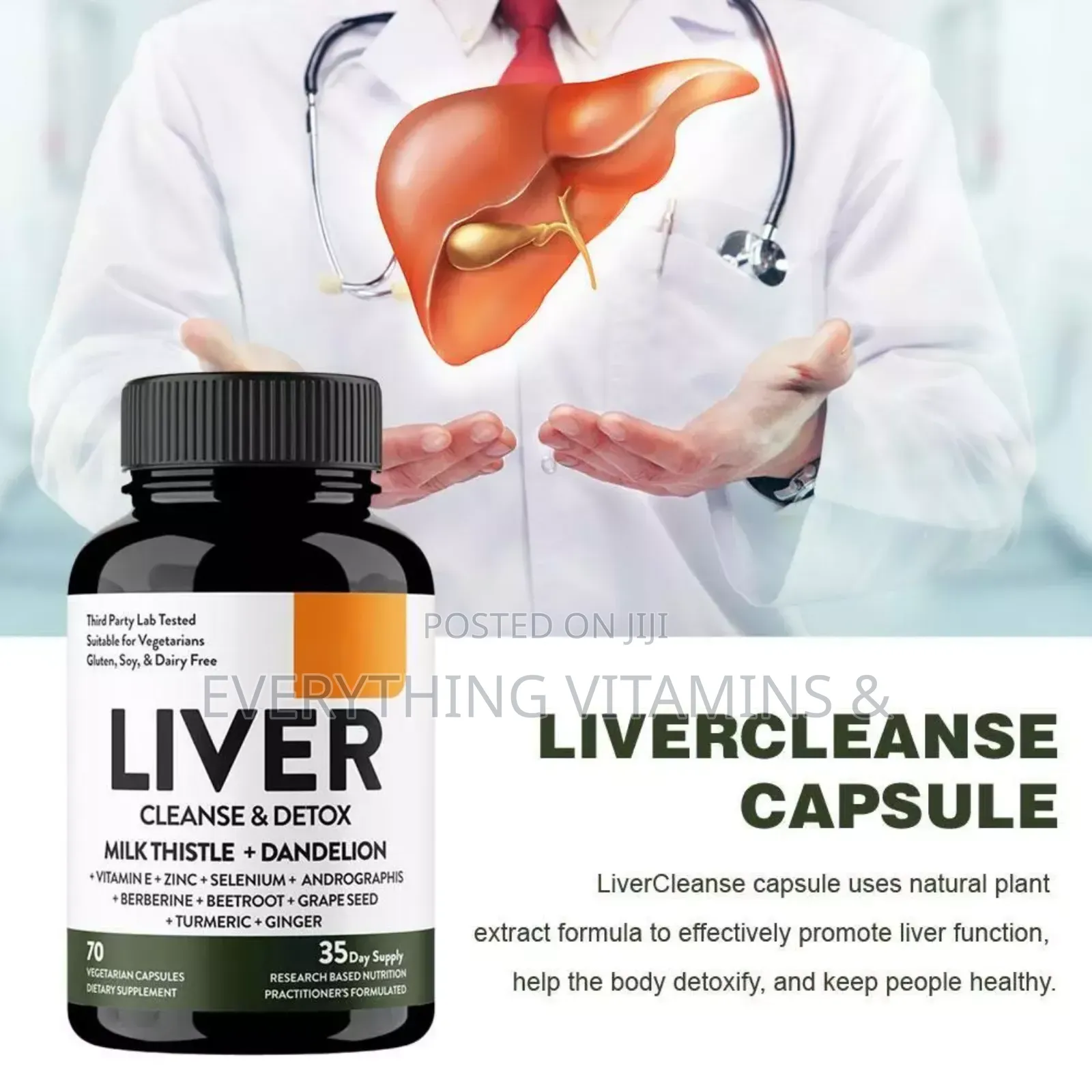 Liver Cleanse/Detox Supplement (70 Capsules)