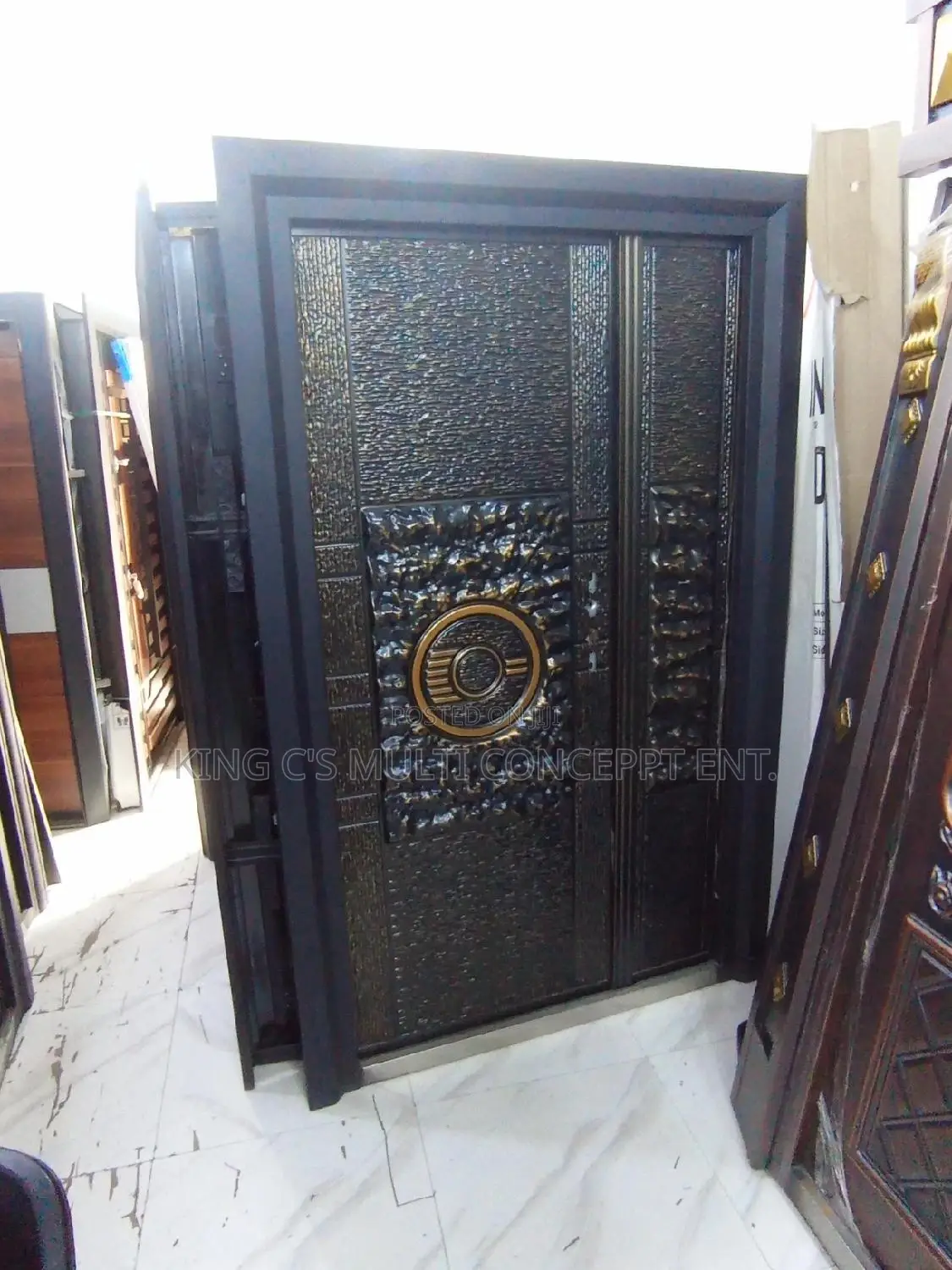 Exquisite Copper Casted Security Door