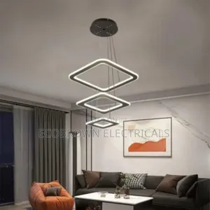 Square Shape 3ring Chandelier Light