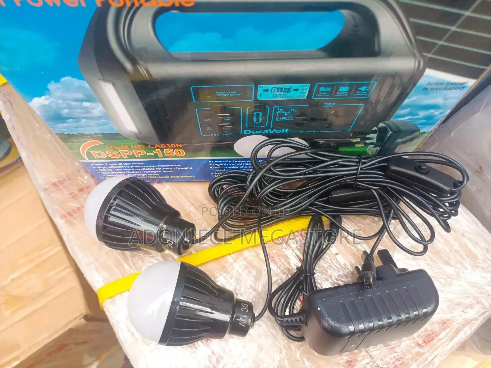 Duravolt Portable Power Station With Solar Panel| 150w