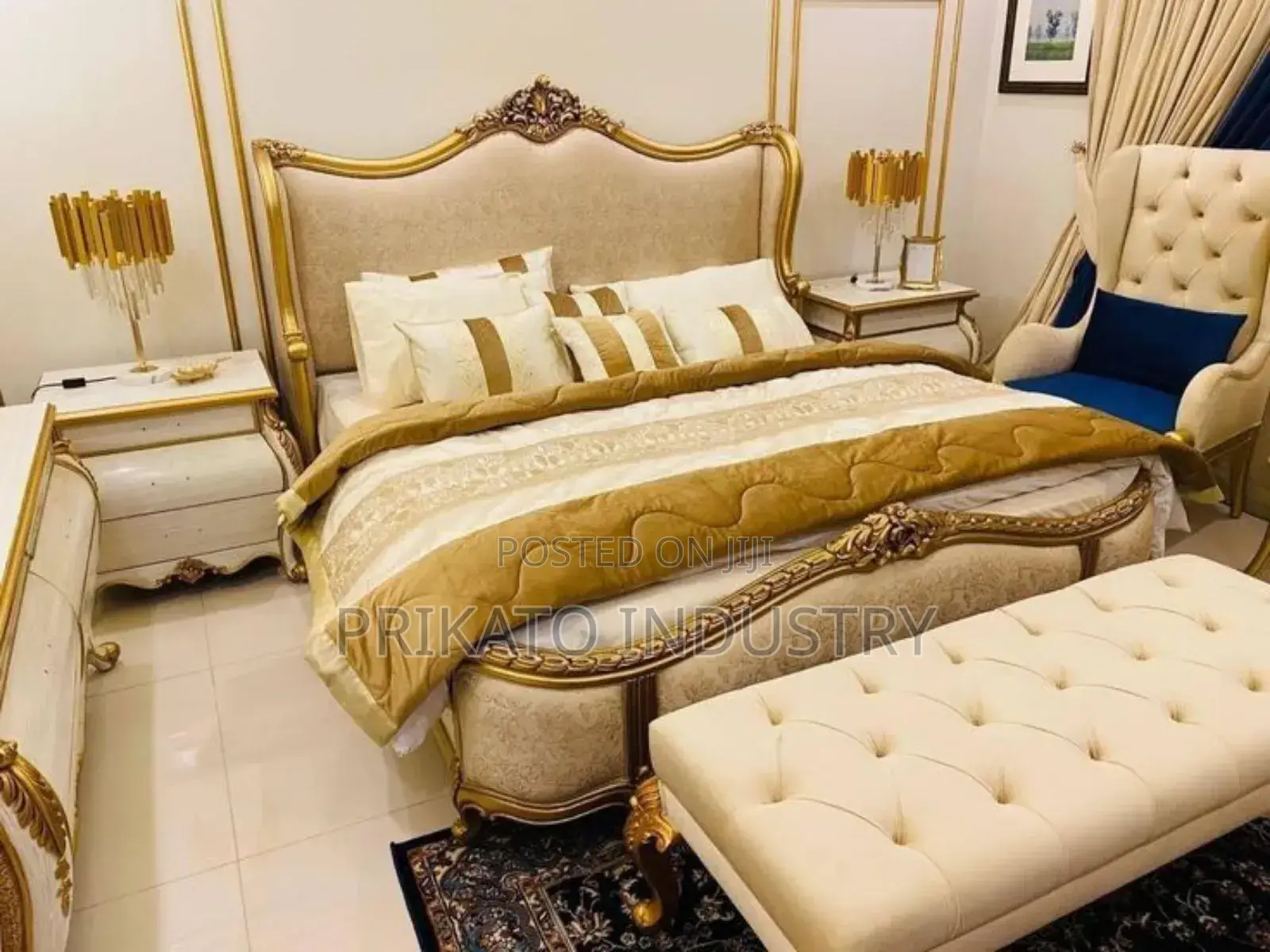 Classic Led Bedroom Frame and Interior Deco
