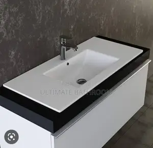 80cm White Insert Cabinet Basin