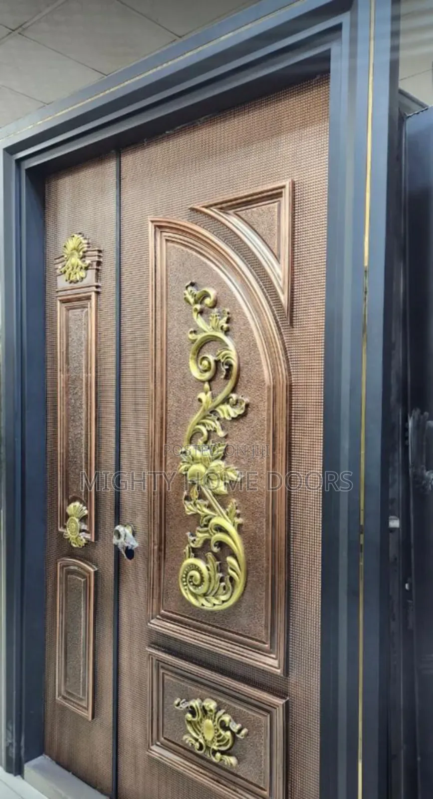 Luxury Design Cast Copper Security Door.