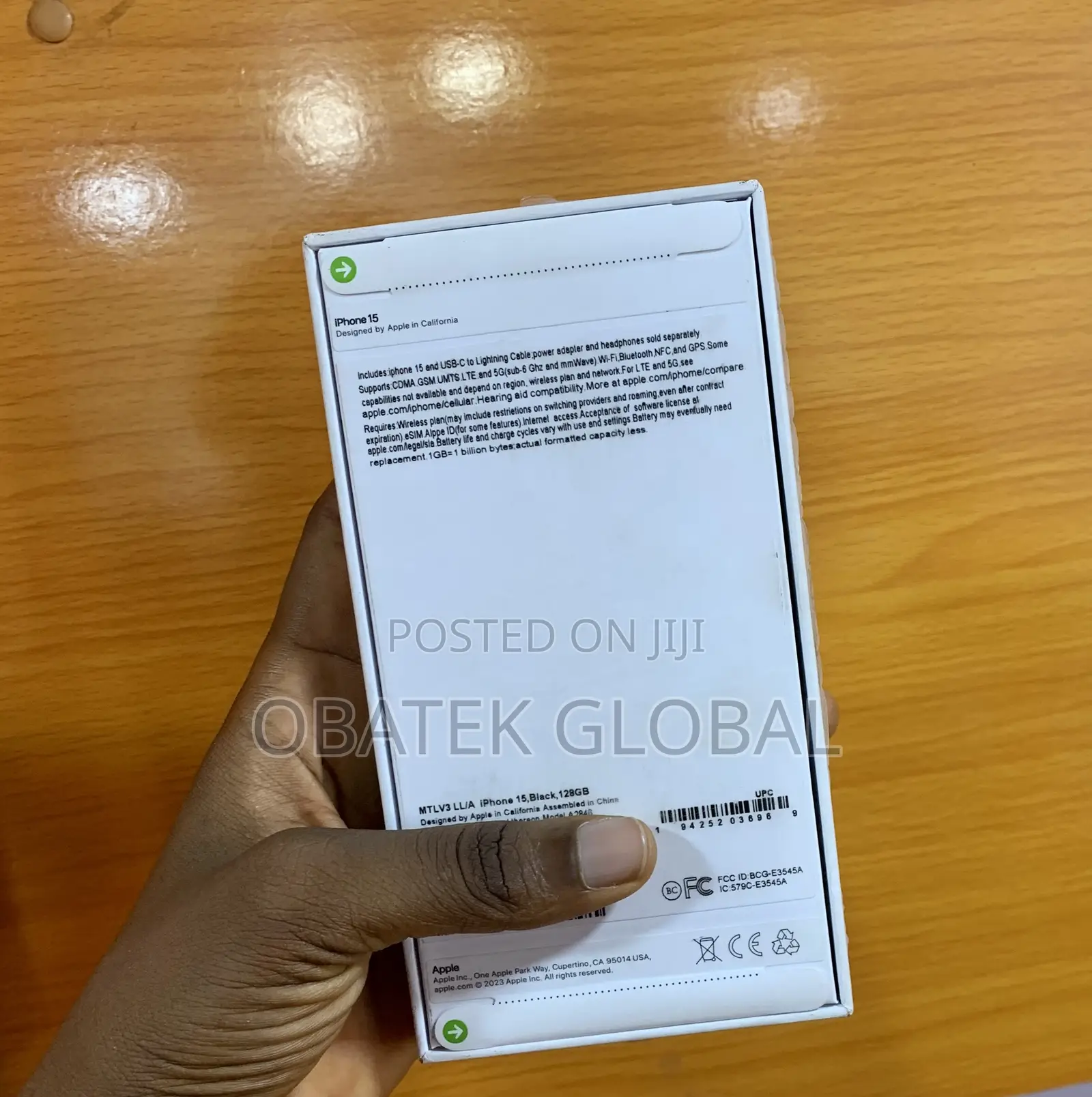 New Apple iPhone 15 128 GB Black