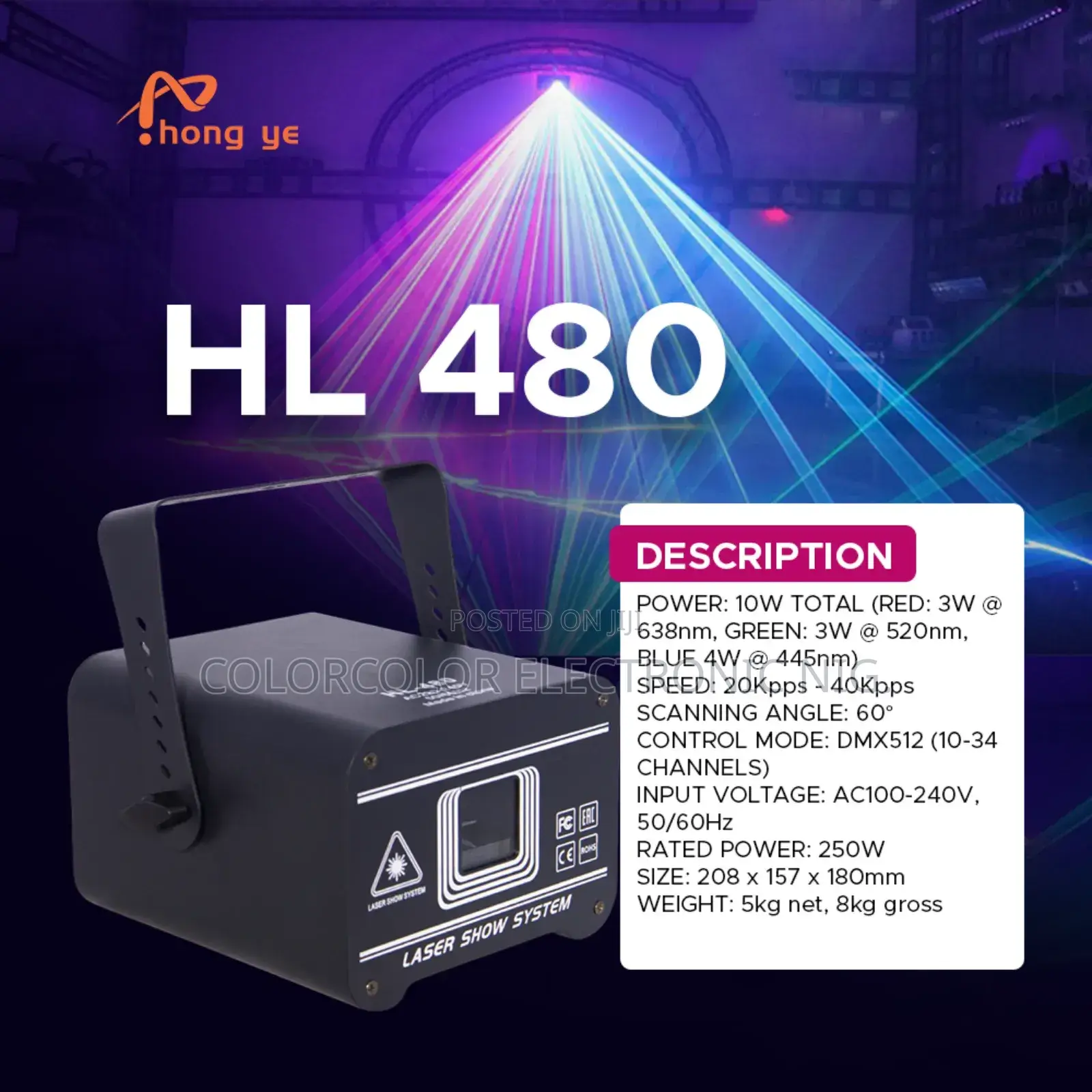 Hl480 Laser Animation 2w