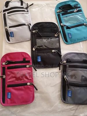 Rfid-Blocking Shoulder /Neck Document Bag