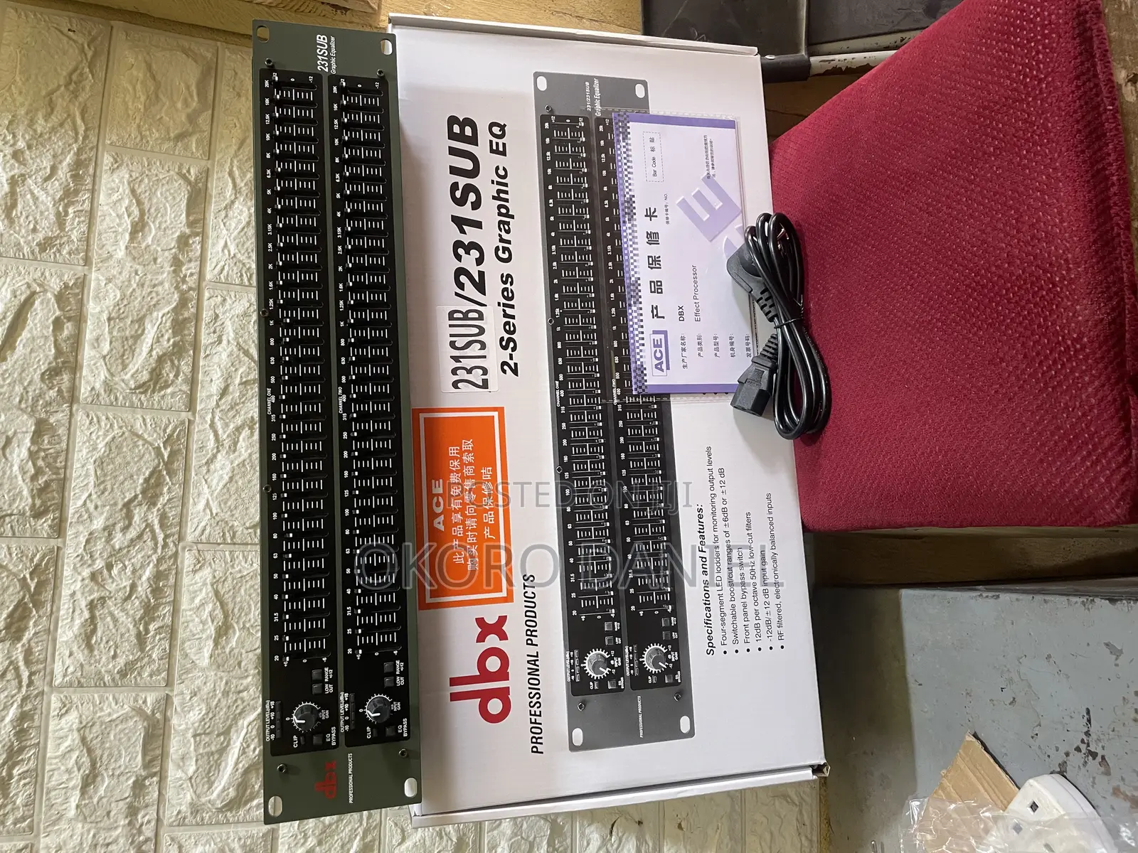 DBX 2-Series Graphics Eq 231/231 Sub Double Equalizer