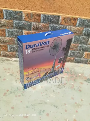 The New in Duravolt 18" Rechargeable Fan + Remote