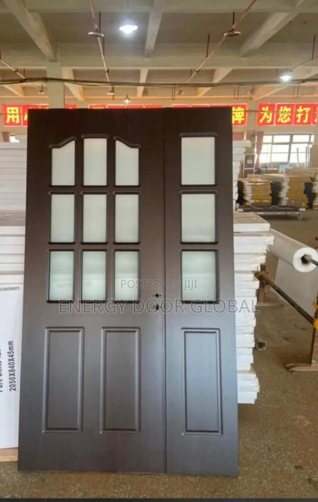 Dark Walnut/White Interior 4ft Entrance Security Door