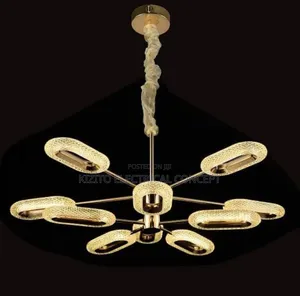 Dropping Chandelier Glass Lustre for Living Dining Room