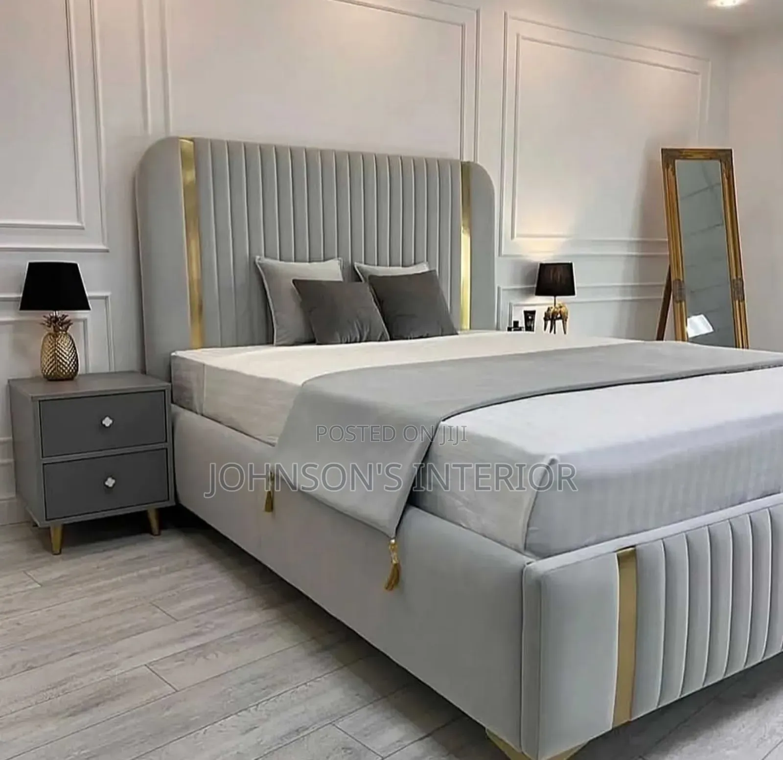 Executive Bed Frame With High Headboard